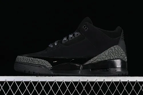 All categories Air Jordan Jordan series basketball shoes Air Jordan 3 LW version Air Jordan 3 Retro AJ3 Joe 3 Black Cat Explosion pattern CK9246-168